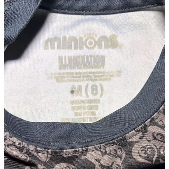 Minions Graphic T-Shirt Minion Mayhem Short Sleeve Crew Neck Kids M (8) Kids - Picture 5 of 6